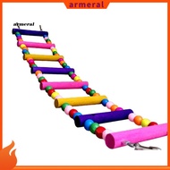 [New]  Multicolor Ladder Bridge Budgie Parrot Climbing Bite Toy Parakeet Swing Bird Toy