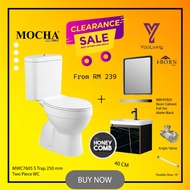 Mocha Italy-  MEGA SUPER SALES TWO PIECE WATER CLOSET (MWC7605) & SUPER QUALITY BASIN CABINET WORTH 