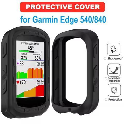 Protective Cover for Garmin Edge 540 / Edge 840 GPS Soft Silicone Case Shock-Proof Bumper Cycling Co