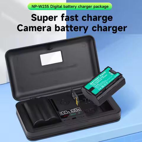 NP-W235 NPW235 Battery Charger Case NP W235 LCD USB Battery Holder For Fujifilm Fuji X-T4,GFX 100S,X