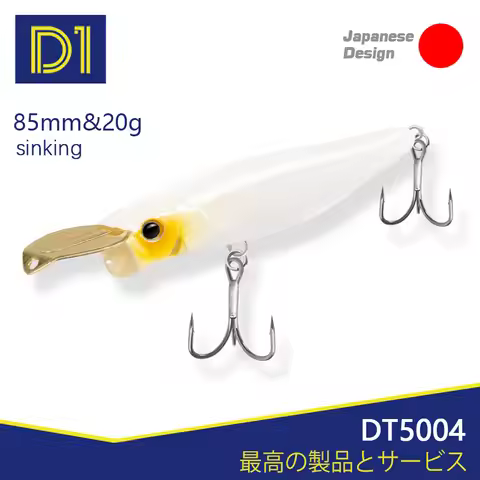 D1 Popper Fishing Lures Riser Bait Metal Lips Artificial Sinking Hard Fake Lures For Bass Rike 2020