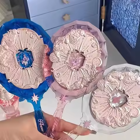 Flower Knows Mirror Moonlight Mermaid Collection Handheld Mirror Limited White Blue Pink Chocolate F
