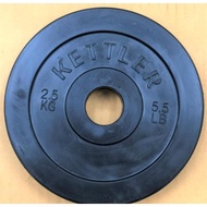 Latest Kettler Rubber Plate 2.5 Kg Dumbell Plate Barbell Weight