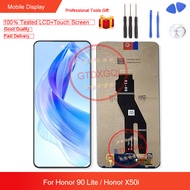 6.7นิ้วต้นฉบับใหม่สำหรับ Honor 90 Lite/honor X50i ชิ้นส่วนจอสัมผัสแอลซีดีของเครื่องแปลงดิจิทัลอะไหล่