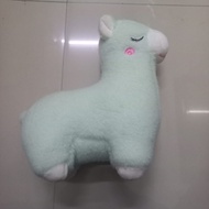 Small white alpaca doll, alpaca children's doll