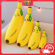 EFORT.TOYS Banana Doll Plush Toy Long Banana Pillow Stuffed Toy Patung Banana Birthday Cute Pillow P