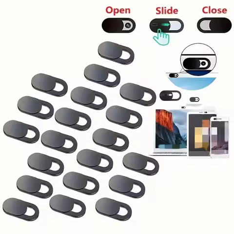 5pcs Mobile Phone Computer Lens Cover Camera Protection Cover Metal Blocking Sticker Webcam Cover Pr
