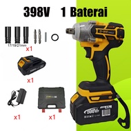 D•WE Bor Impact Wrench Brushless Motor 700N/M Bor Impact Baterai 2 Baterai Impek Baterai Kunci Wrenc