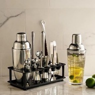 德國304不銹鋼調酒器玻璃雪克杯 手搖壺雞尾酒吧工具套裝入門搖杯 ZZY