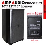 1 pair 10 12 15 Inch AmpAudio PRO-SERIES Speaker PA System Speaker PA System Outdoor (2pcs)
