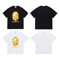It is the golden bond of couple fashion. Golden camouflage ape man print design, helping couples cre