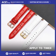 Apply To Timex Watch Bamboo Textured Cowhide Genuine Leather Strap With Pin Buckle 14mm 16mm 18mm 20