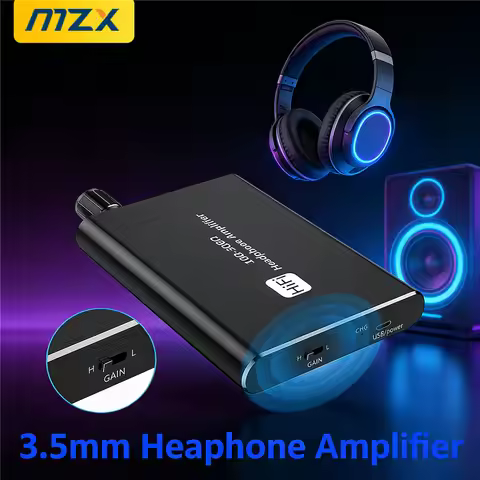 MZX Portable Headphone Power Amplifier 3.5mm jack AUX Audio Digital Audiophile Bass-heavy Noise-free