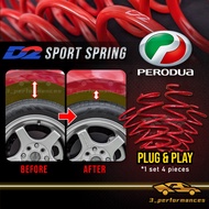 D2 Sport Spring Perodua Kancil Kenari Kelisa Myvi Viva Alza Axia Bezza Ativa Aruz Kembara
