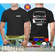 Honda Freed Rear Car T-Shirt Automotive Clothing