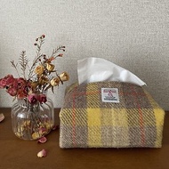 手工面紙套抽紙紙巾盒客廳家用裝飾簡約時尚英國羊毛粗花制