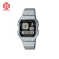 Casio Vintage A130WE-1A Stainless Steel Band Men Watch