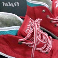 [Volley18]24.5cm/澳洲國民品牌Volley帆布鞋(高筒/內刷毛-紅/湖水綠)