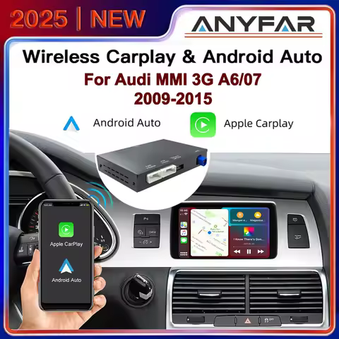 Wireless CarPlay Android auto for Audi A6,Q7 2009-2015 6.5"/7" Screen, MMI 3G with CarPlay & Android