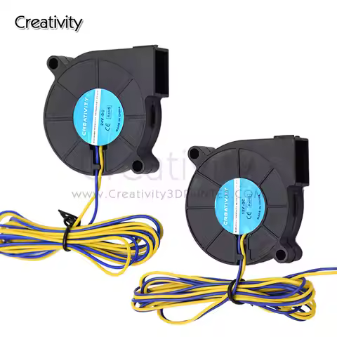 Creativity 3D Printer Parts 4010/5015 Cooling Fan 12V 24V Blower Fan Turbo Brushless Fan For DIY 3D 