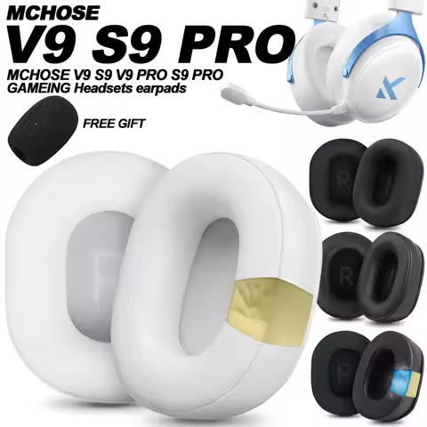 Replacement Foam Ear Pads for MCHOSE V9 S9 PRO,V9 PRO S9 PRO mchose x9 Headphones memory foam Earpad