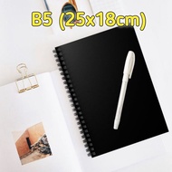 BLACK PAPER B5 NOTEBOOK/BLACK PAPER B5 NOTEBOOK/SKETCHBOOK/NOTEBOOK B5/BLACK BOOK