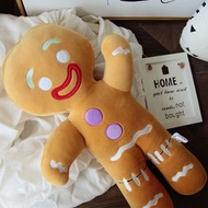 25/45cm Gingerbread Man Plush Toy Biscuit Peluche Stuffed Cookie Soft Plush Doll Room Decoration Bir