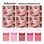 Lakerain Two-in-One Blush Palette Natural Easy-to-Color Matte Blush Powder