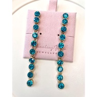 Heidi Daus Rhinestones Earrings - Pink / Turquoise / Purple (Anting/耳环)