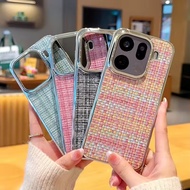 Braided Galvanic Silver Frame Case For OPPO Find X9 Pro find x9 X8 Ultra X8s + X8 Pro Reno 14 Slim C