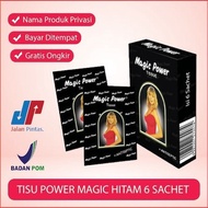 Tissue / Tisu Magic Power Hitam Classic Original 1 Pack 6 Pcs Antiseptic PRIVASI NAMA BARANG