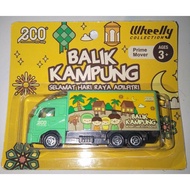 LORI LORRY ECO SHOP VIRAL BALIK KAMPUNG 2021 GREEN HIJAU BOX TRUCK DIECAST