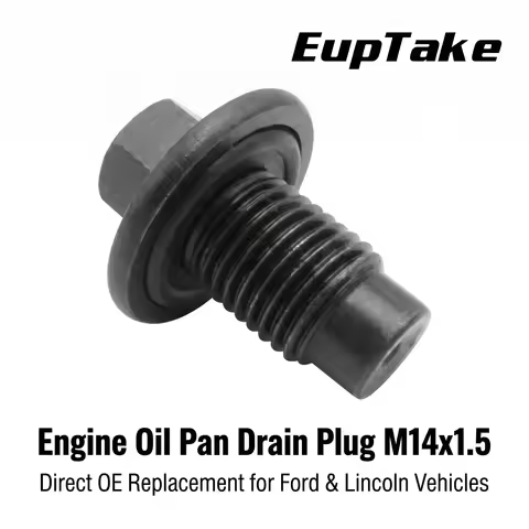 Engine Oil Pan Drain Plug with Gasket M14x1.5 F75Z-6730-BA 090-161 Fits Ford F-150 F-250 F-350 E-150