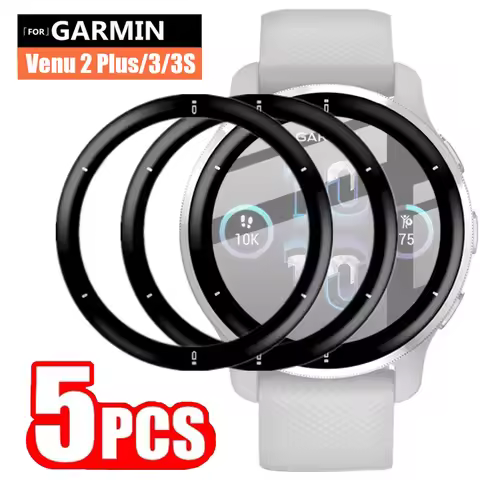 3D Curved Soft Films For Garmin Venu 2 Plus Venu3 Venu 3S Smart Watch Accessories Clear Anti Scratch