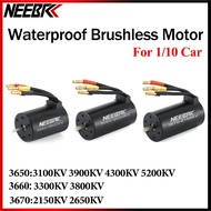 NEEBRC  3650 3660 3670 3.175mm Shaft Waterproof Brushless Motor For 1/10 RC Model Car Boat Part
