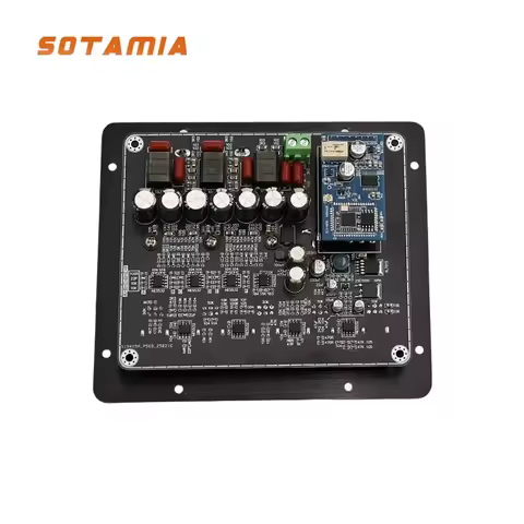 SOTAMIA TPA3221 2.1 Channel HIFI Power Amplifier 100Wx2+200W QCC3034 Bluetooth Subwoofer Amplificado