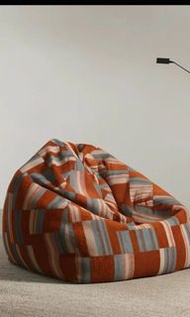 懶人梳化 豆袋梳化 幾何圖案