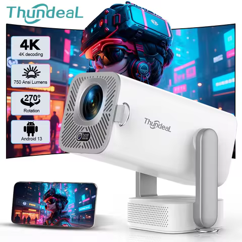 ThundeaL HD Mini Projector TD80 Pro Full HD 1080P 4K Video WIFI Android Portable Projector TD80Pro H