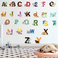 Daily New Arrival/Vatican Wall Stickers 26 English Letter Stickers English Words Cartoon Animal Wall