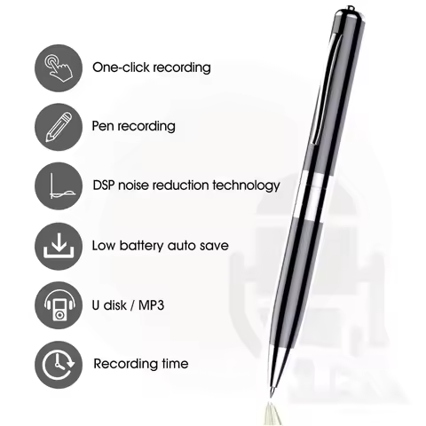 Digital Voice Recorder Pen Mini Professional Activated Pen Audio Recorder Rechargeable Sound Dictaph