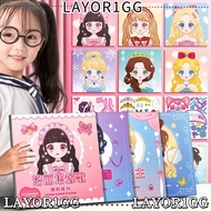 LAYOR1GG Face Changing Sticker, Puzzle Games Collage Material Makeup Sticker Book, Cute Princess Bea