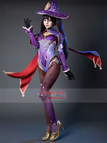 Game Genshin Impact Mona Genshin Cosplay Cute Halloween Costume Upgrade Version