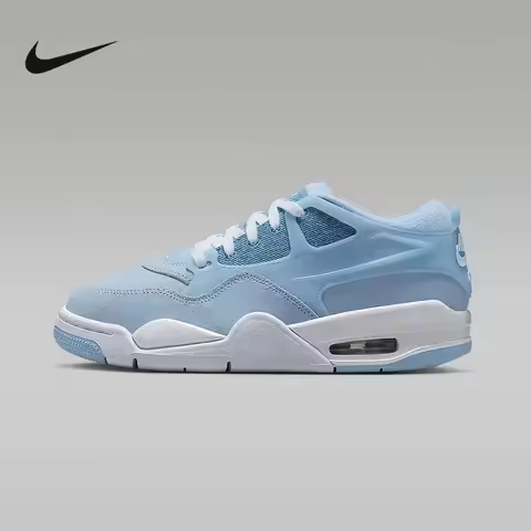 Nike Nike Women's Shoes Youth AIR JORDAN 4 RM AJ4 Blue and White Sports Shoes Basketball Shoes IH234