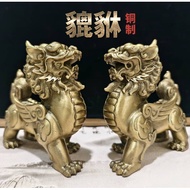 [Fortune Destiny] Feng Shui Copper Pi Xiu Decoration (11cm x 4cm x 10cm)