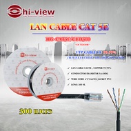 Hi-View LAN CABLE CAT 5E HG-CAT5E/CUO300 (ภายนอก) ยาว 300 เมตร