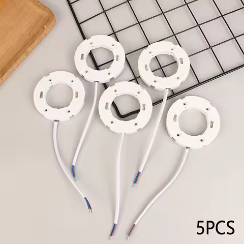5pc GX53 Base Fitting For GX53 Lamps Fly Leads For LED And CFL GX53 Light Bulb Fitting Ceiling Wall 