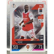 การ์ดนักฟุตบอล Nicolas Pepe 2022/23 การ์ดสะสม Arsenal fc อาร์เซนอล การ์ดนักเตะ อาเซนอล