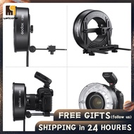 welcomehome Godox R200 Ring Flash Head for AD200/ AD200Pro 200Ws Power Built-in 10W Modeling Lamp 3-