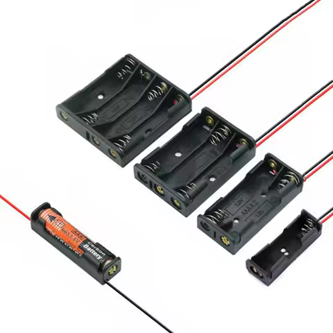 torage Box Battery Container 1x 2x 3x 4x AAA Battery Holder Case AAA Cell S