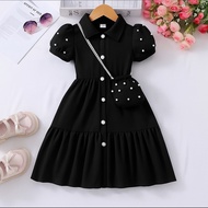 Drass Cute Character 2025 Keds Clothes Dress Dras Bsju Kid田S Modern Dress Amak Roj Dliss Korean Styl